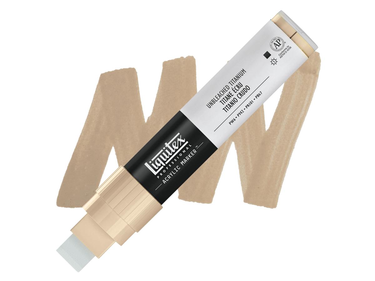 LIQUITEX ACRYL MARKER 0434 15MM UNBLEACHED TITANIUM 1