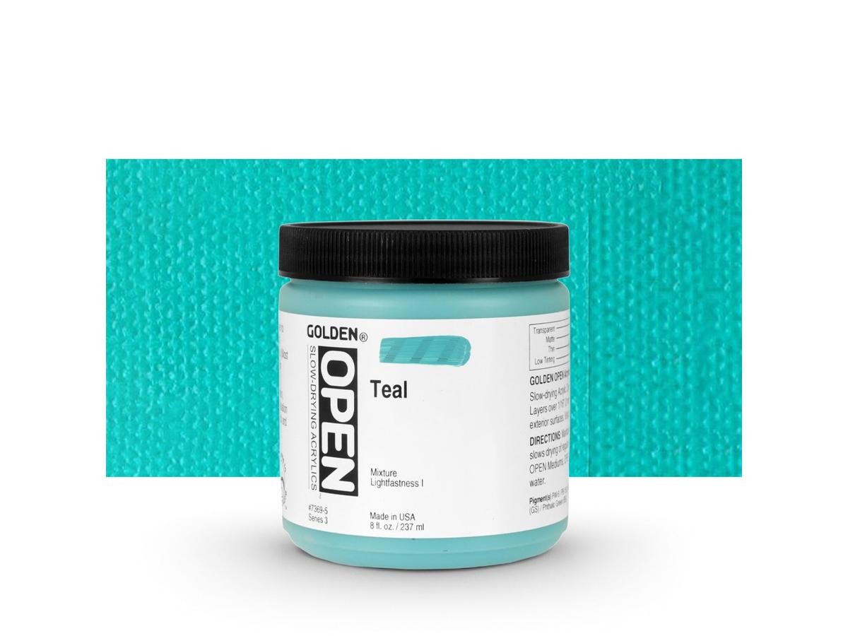 GOLDEN OPEN ACRYLIC 237ML 7369 S3 OPEN TEAL 1
