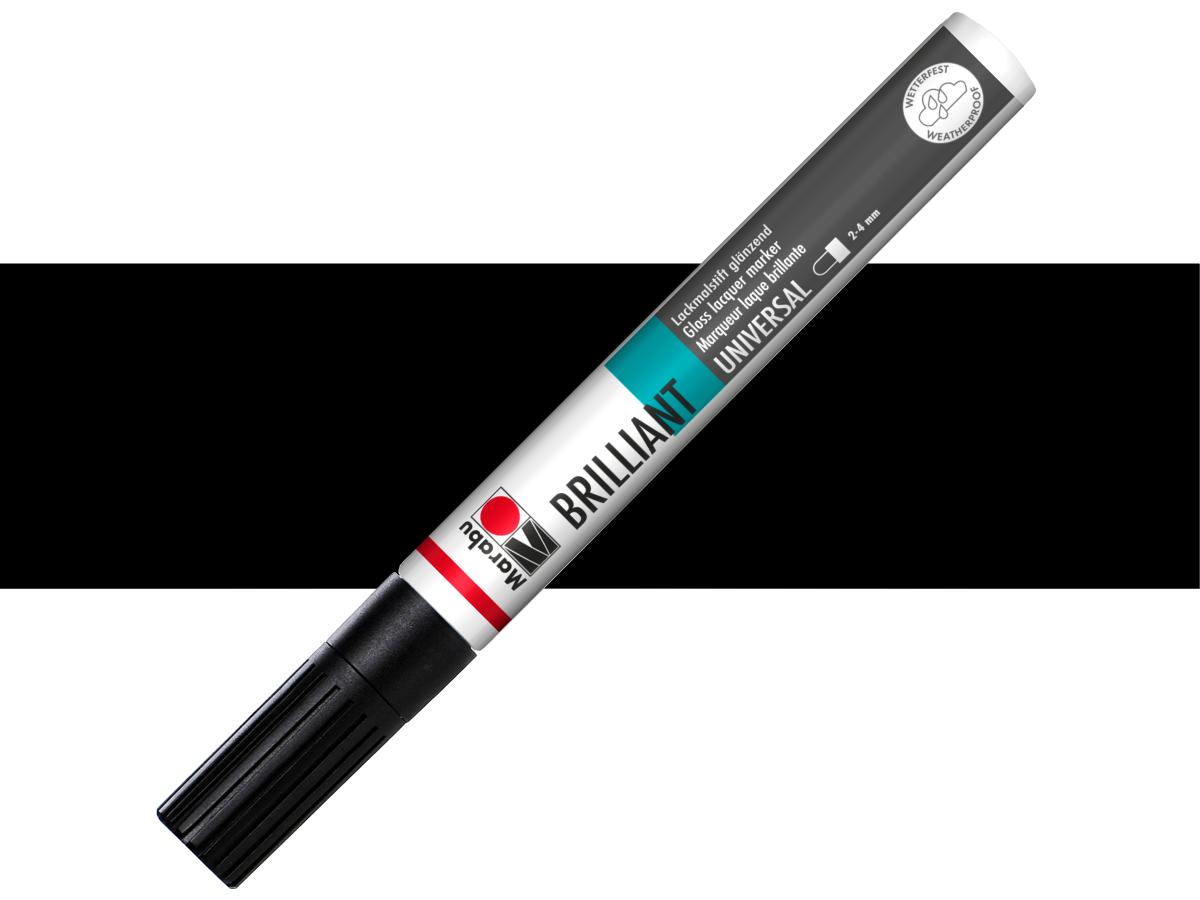 MARABU BRILLIANT PAINTER 2-4MM 073 SCHWARZ 1
