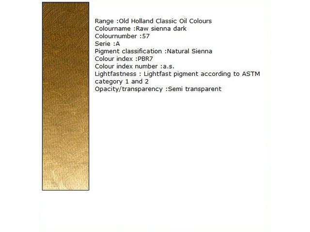 OLD HOLLAND ÖLFARBE A057 40ML RAW SIENNA DEEP 1