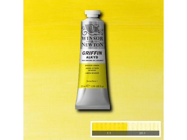 WINSOR & NEWTON GRIFFIN ALKYD 37ML S1 722 WINSOR LEMON 1