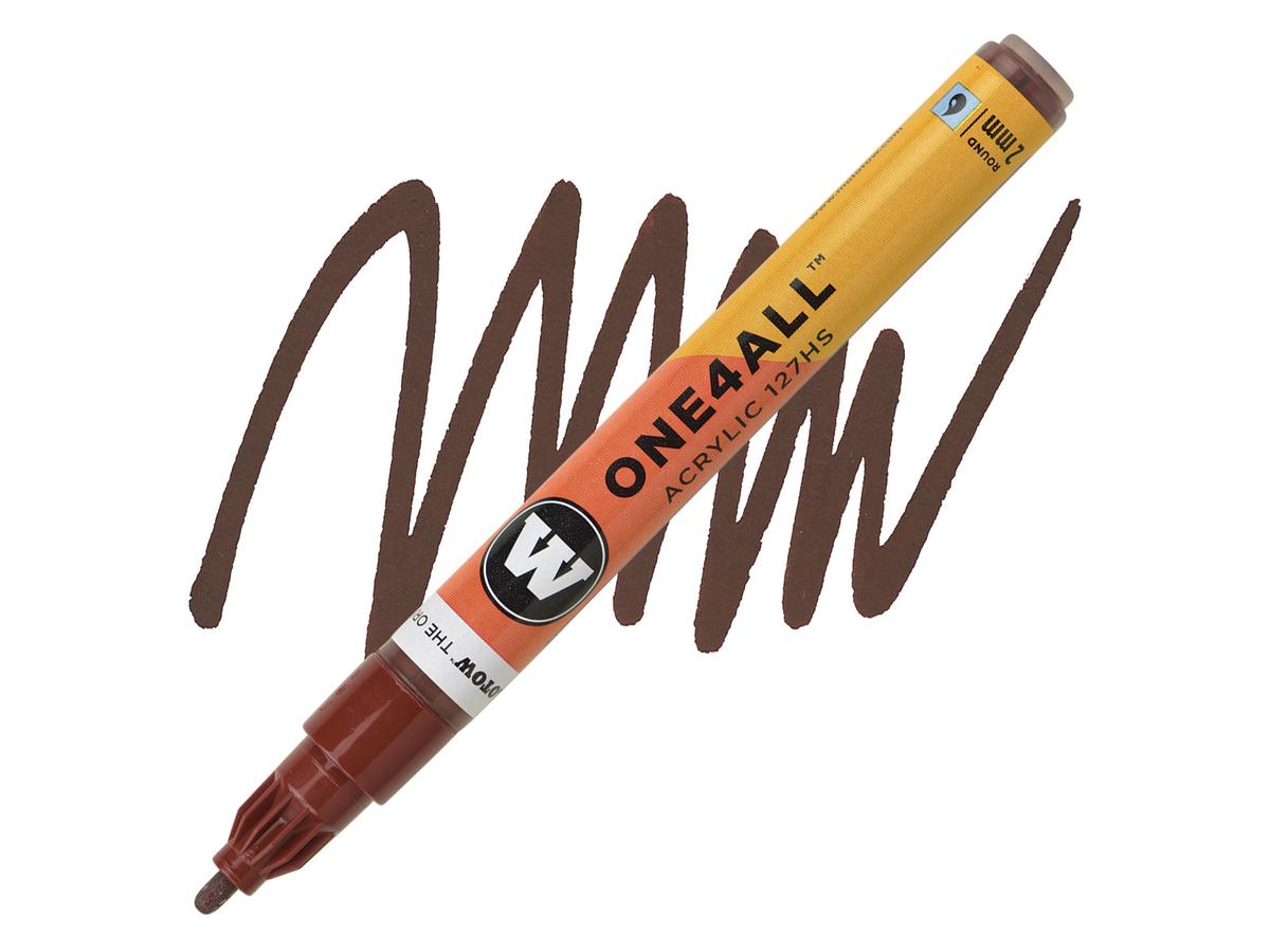 MOLOTOW ONE4ALL MARKER 127HS 092 2MM HAZELNUT BROWN 1