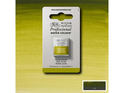 WINSOR & NEWTON AQUARELLFARBE 1/2 NÄPF S1 447 OLIVGRÜN 1