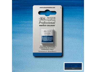 WINSOR & NEWTON AQUARELLFARBE 1/2 NÄPF 526 PHTHALOTÜRKIS 1
