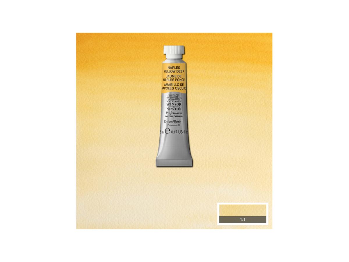 WINSOR & NEWTON AQUARELLFARBE 5ML 425 NEAPELGELB DUNKEL 1