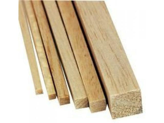 BALSA HOLZ VIERECKIG 60X60MM 1METER IBL 60X60 1
