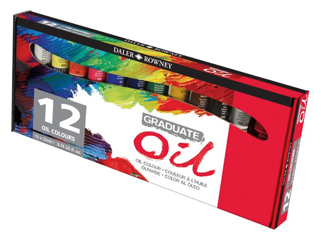 DALER ROWNEY GRADUATE ÖLFARBENSET 12 X 22ML 1