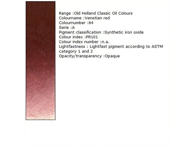 OLD HOLLAND ÖLFARBE A064 40ML VENETIAN RED 1