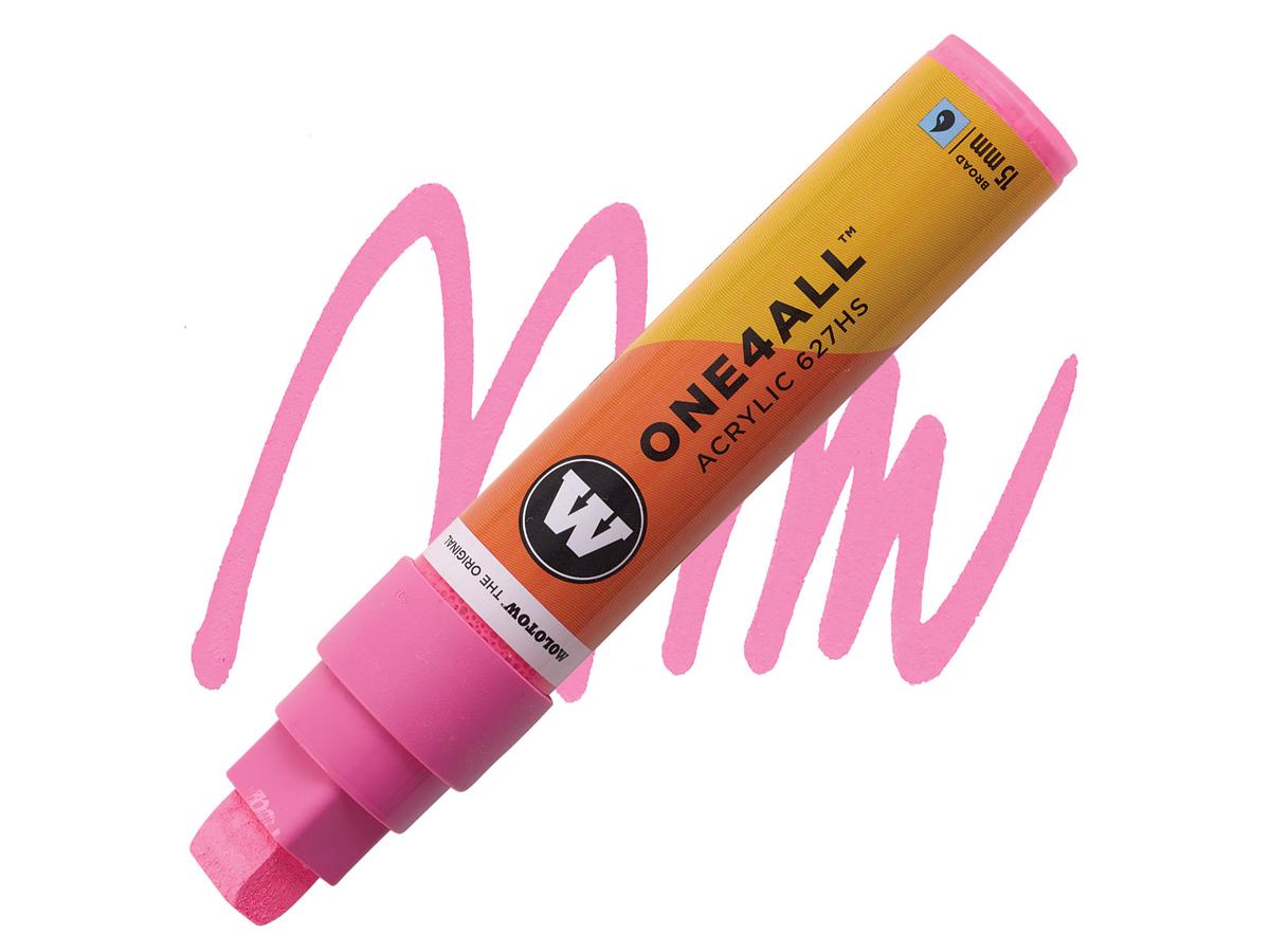 MOLOTOW ONE4ALL MARKER 627HS 200 15MM NEON PINK 1