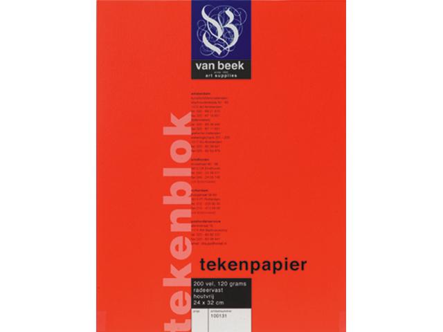 VAN BEEK ZEICHENBLOCK 32x48 100 BLATT 120G/M2 1