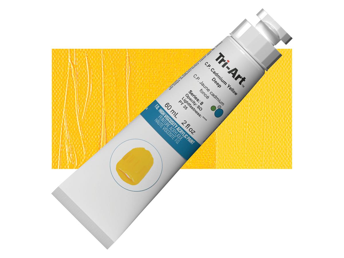 TRI-ART ACRYLFARBE 60ML S8 CADMIUM YELLOW DEEP 1