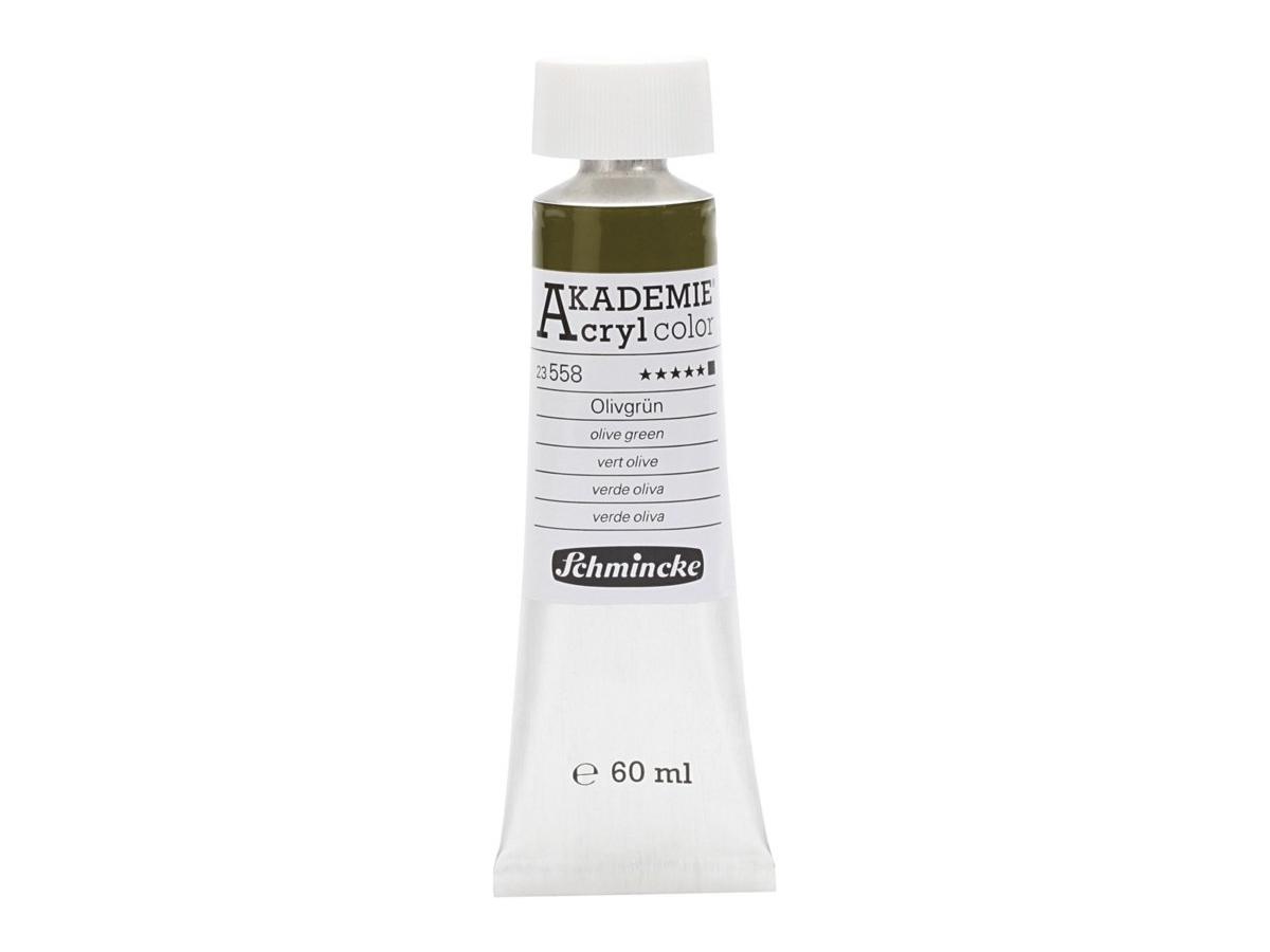 SCHMINCKE AKADEMIE ACRYL COLOR 60ML S1 558 OLIVGRÜN 1