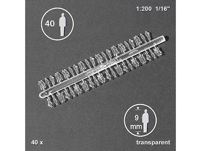 1:200 SILHOUETTENFIGUR CLEAR 40 STÜCK 02.30000.40 1