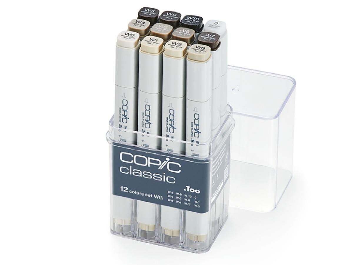 COPIC CLASSIC MARKERSET WARM GRAY 12X 1