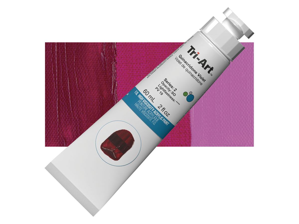 TRI-ART ACRYLFARBE 60ML S6 QUINACRIDONEVIOLETT 1