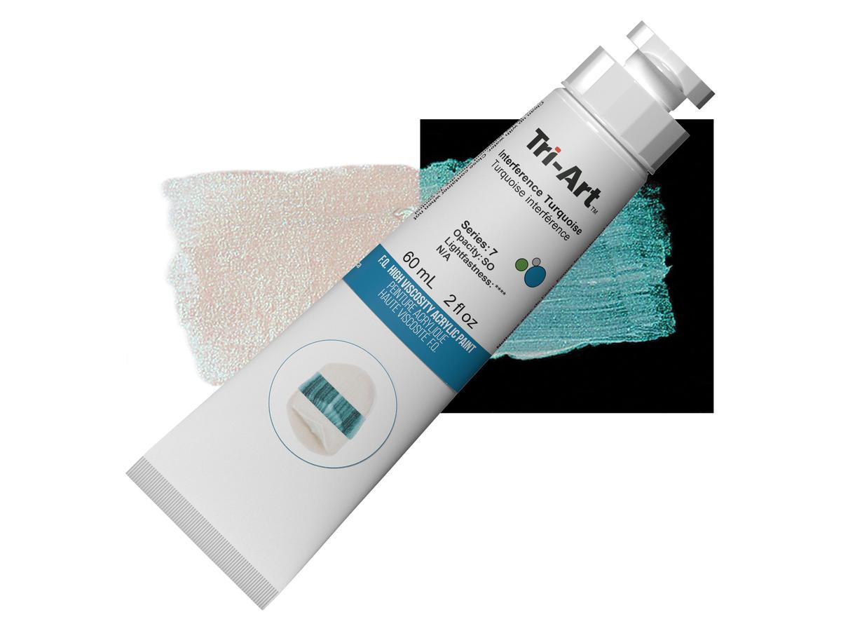 TRI-ART ACRYLFARBE 60ML S7 INTERFERENCE TURQUOISE 1