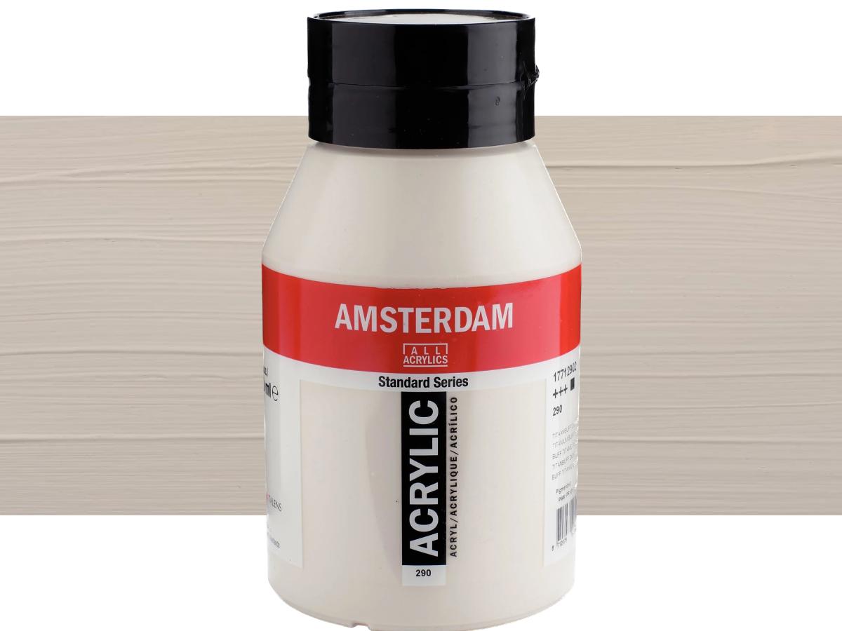 TALENS AMSTERDAM STANDARD ACRYL 1LTR 290 TITANBUFF DUNKEL 1