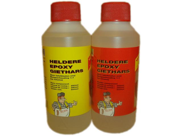 KLARES EPOXY HARZSET 500 ML (1 TEIL HARZ + 1 TEIL HÄRTER) 1
