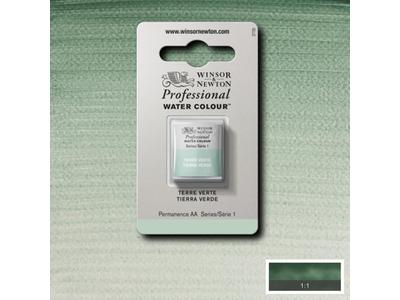 WINSOR & NEWTON AQUARELLFARBE 1/2 NÄPF S1 637 GRÜNE ERDE 1