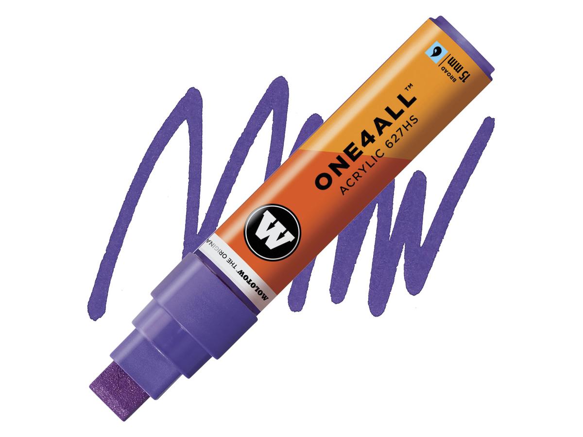MOLOTOW ONE4ALL MARKER 627HS 042 15MM VIOLET HD 1