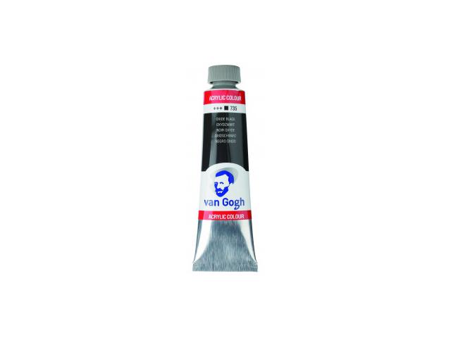 VAN GOGH ACRYL TUBE 150ML 735 OXID SCHWARZ 1
