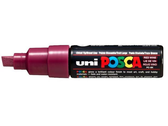 UNI POSCA PC8LV BORDEAUXROT BREIT 1