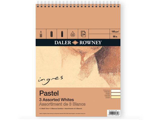 DALER ROWNEY INGRES BLOCK ZEICHENPAPIER 15X24CM 3 FARBEN 1