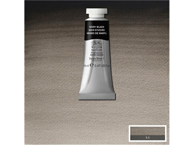 WINSOR & NEWTON AQUARELLFARBE 14ML 331 IVORY BLACK 1