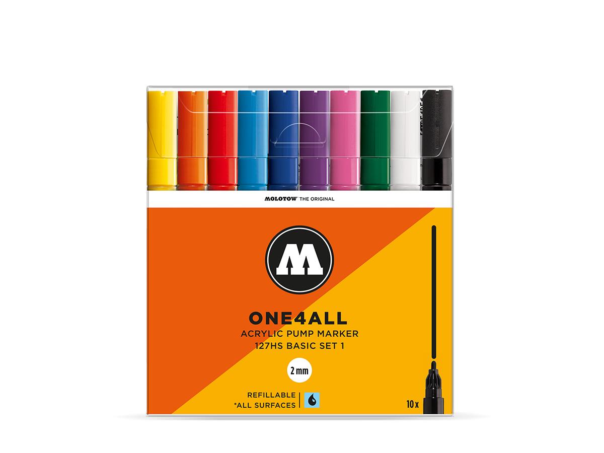 MOLOTOW ONE4ALL MARKER SET BASIS 1 127HS 2MM 10 STÜCK 1