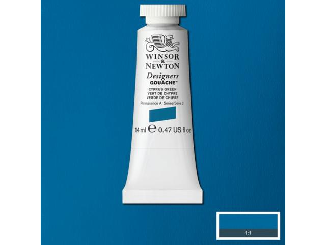 WINSOR & NEWTON DESIGNERS GOUACHE 14ML 211 CYPRUS GREEN 1