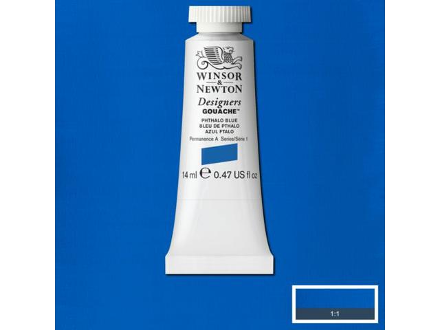 WINSOR & NEWTON DESIGNERS GOUACHE 14ML 514 PHTHALO BLUE 1