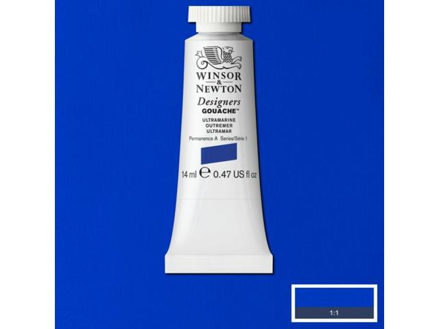 WINSOR & NEWTON DESIGNERS GOUACHE 14ML 660 ULTRAMARINE 1