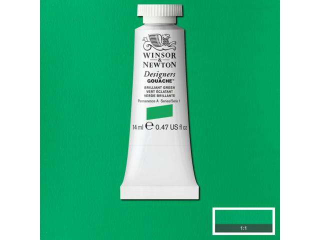 WINSOR & NEWTON DESIGNERS GOUACHE 14ML 046 BRILLIANT GREEN 1