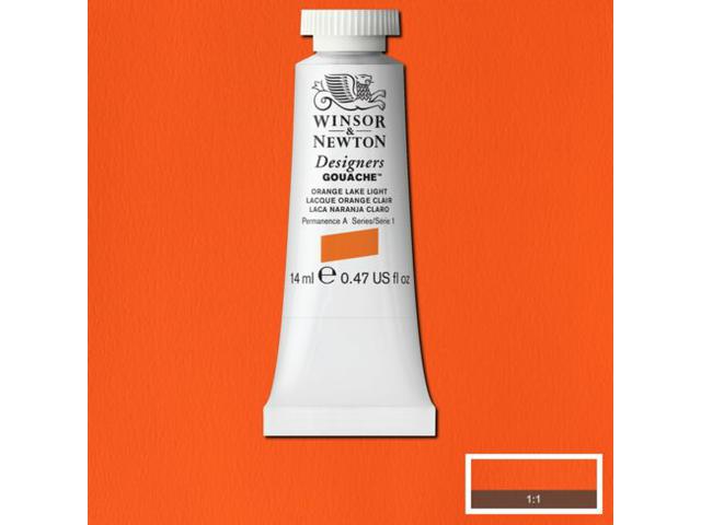 WINSOR & NEWTON DESIGNERS GOUACHE 14ML 453 ORANGE LAKE LIGHT 1