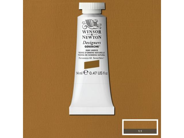 WINSOR & NEWTON DESIGNERS GOUACHE 14ML 554 RAW UMBER 1
