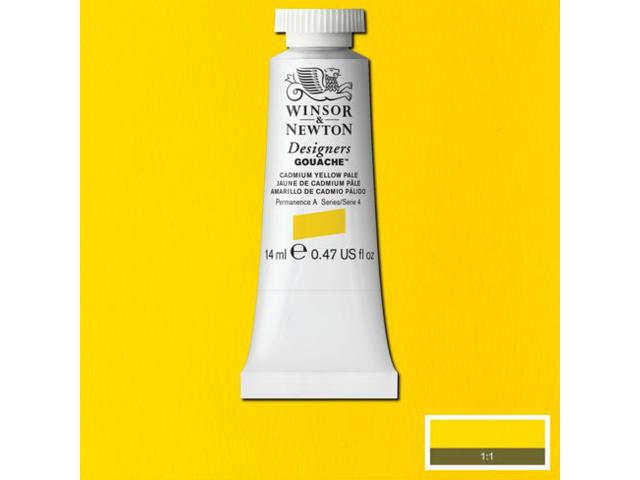 WINSOR & NEWTON DESIGNERS GOUACHE 14ML 118 CADMIUM YELLOW PALE 1