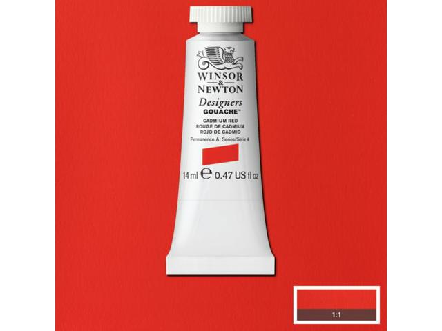 WINSOR & NEWTON DESIGNERS GOUACHE 14ML4 094 CADMIUM RED 1