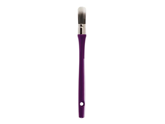VAN BEEK GRANDISSIMO KWAST ROND/OVAAL 30- LANGE STEEL- SYNTHETISCH HAAR 1