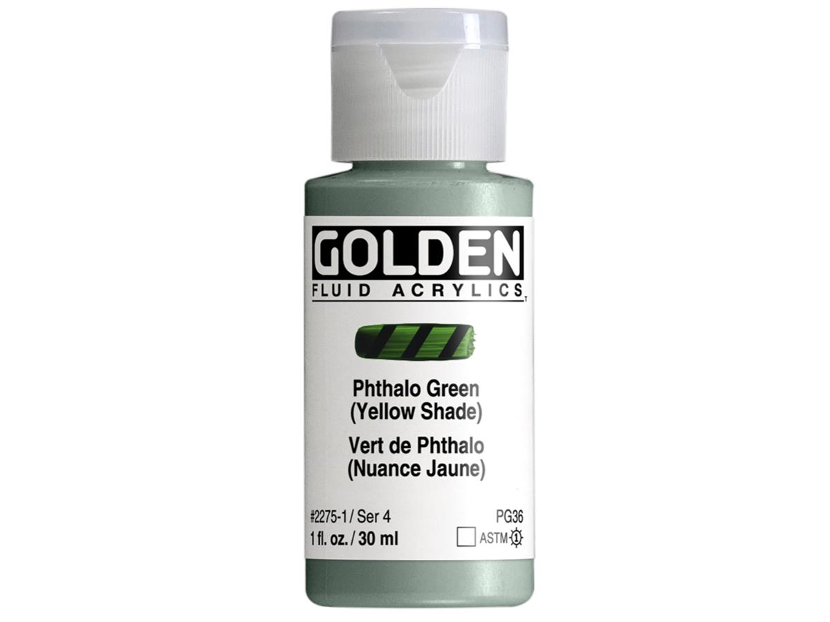 GOLDEN FLUID 30ML S4 275 PHTHALOGRÜN GELBTON 1