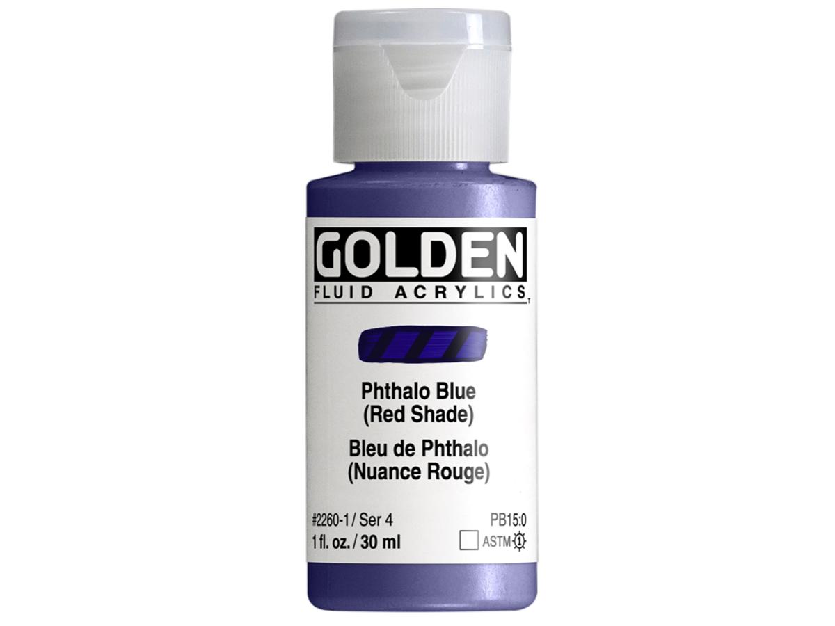 GOLDEN FLUID 30ML S4 260 PHTHALOBLAU ROTTON 1