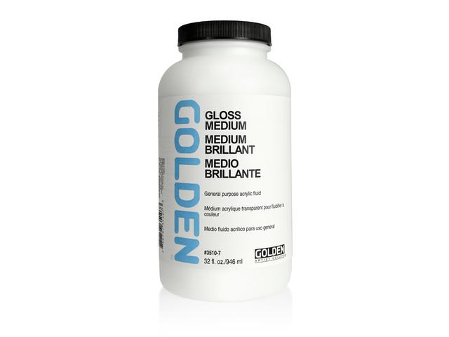GOLDEN GLOSS MEDIUM 3510 - 946ML  (WAS POLYMER MED. GLOSS) 1