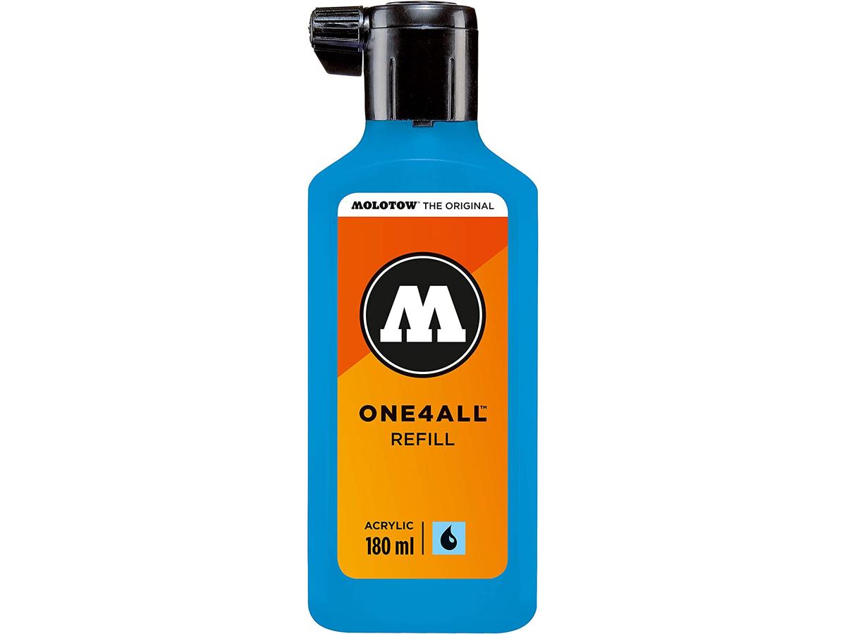 MOLOTOW ONE4ALL REFILL 180ML 230 SHOCK BLUE 1