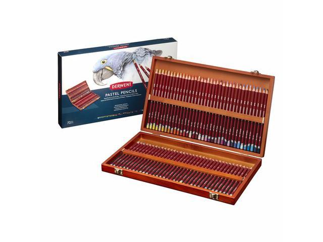 DERWENT PASTELLSTIFTE HOLZKASTEN 72X 1