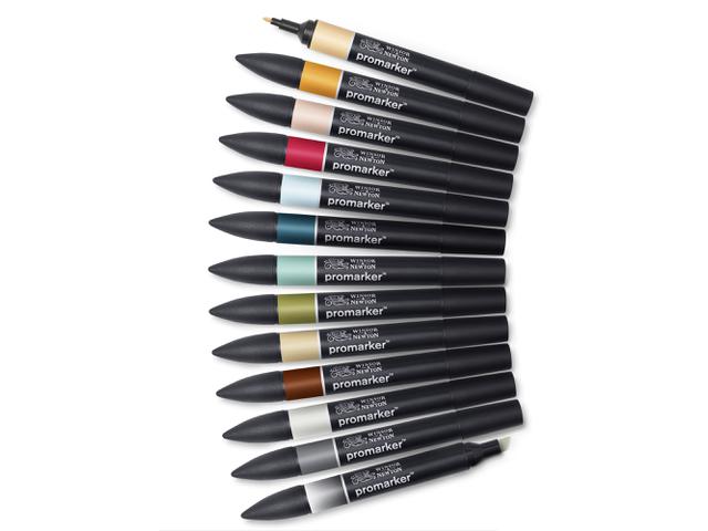 WINSOR & NEWTON PROMARKERSET MANGA 2 12X+1BLENDER 1