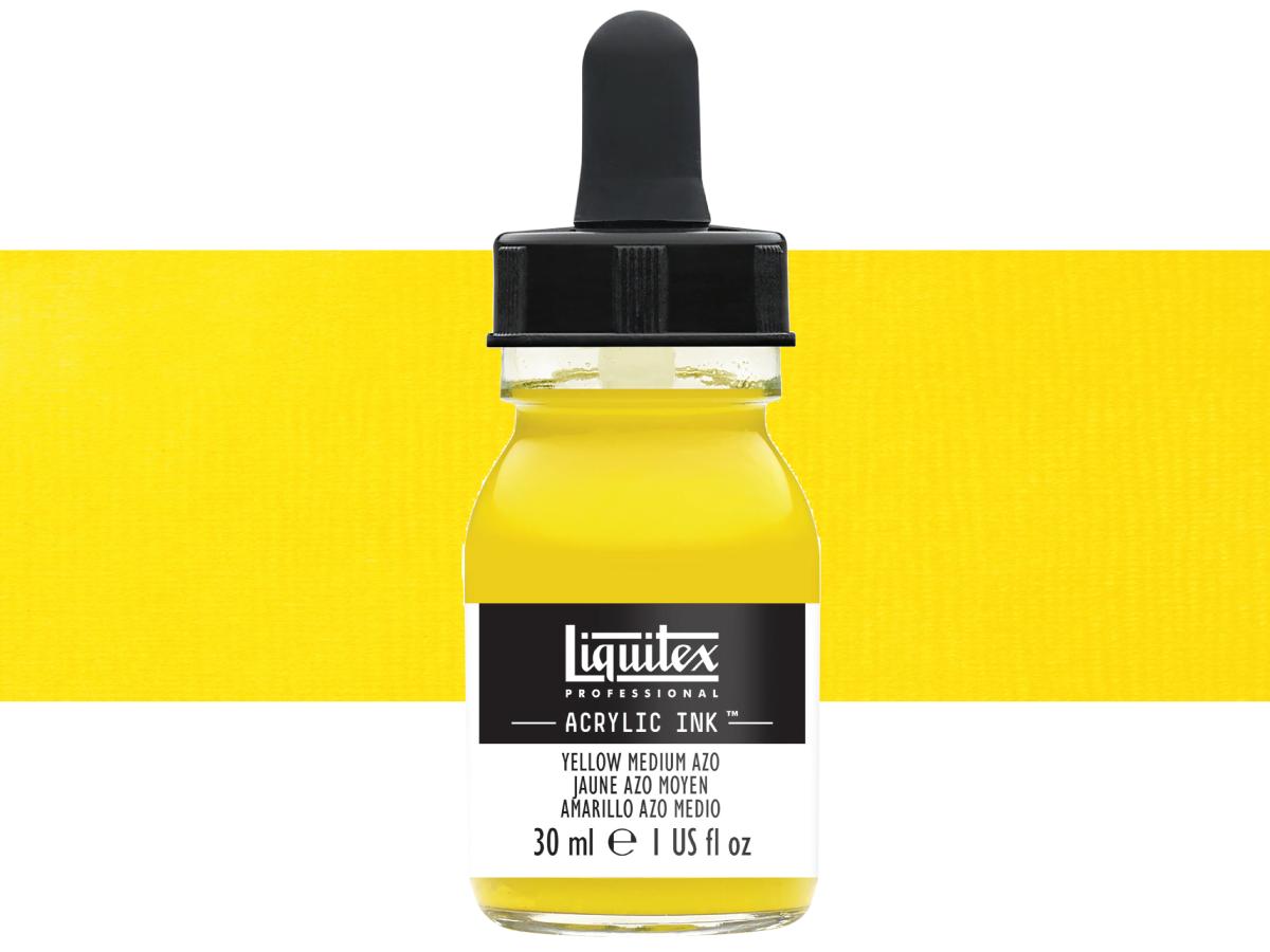 LIQUITEX ARTIST ACRYLIC INK 30ML 412 YELLOW MEDIUM AZO 1