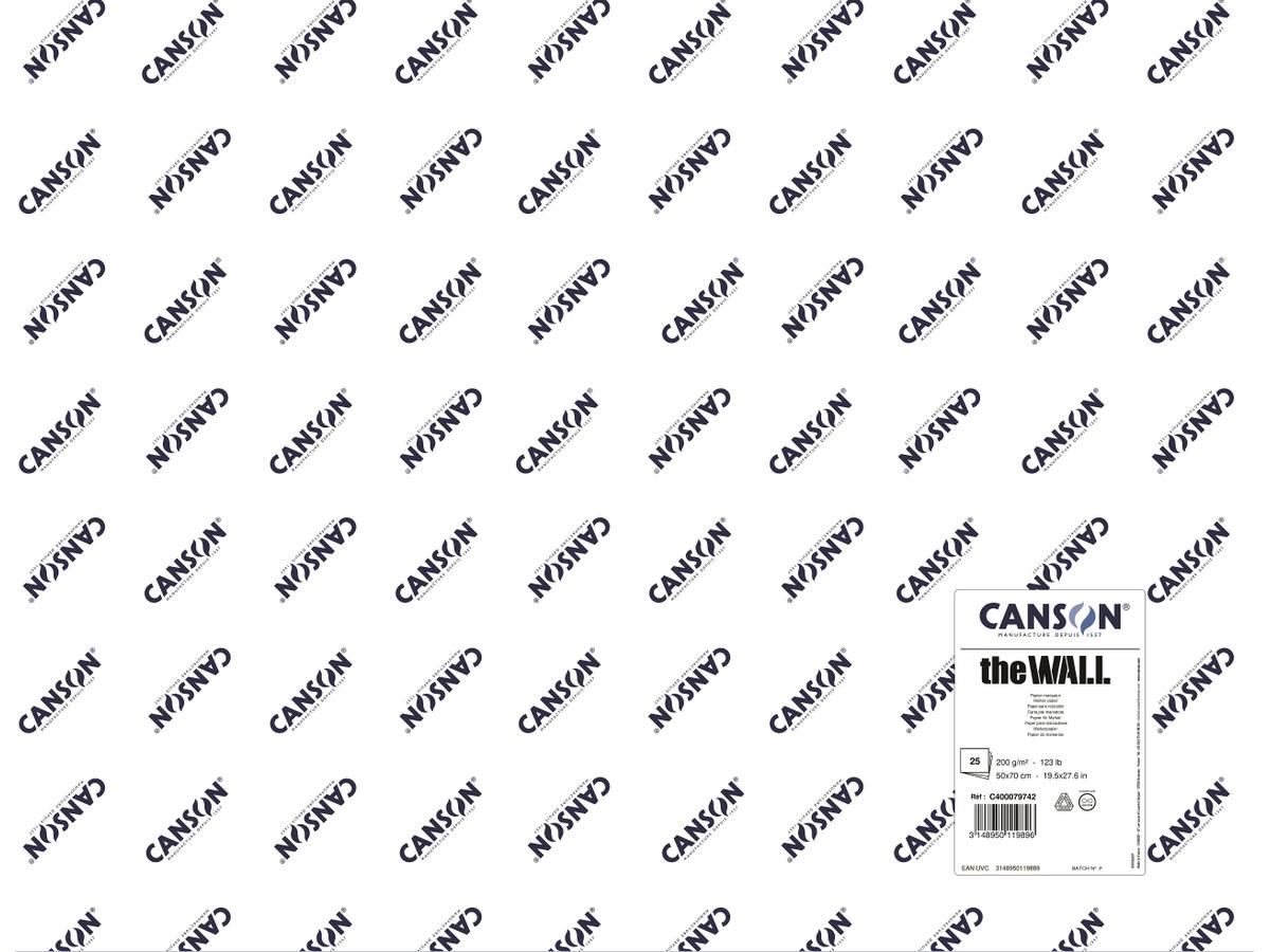 CANSON THE WALL GRAFITTIPAPIER BOGEN 200GRAMM 50X70CM 1