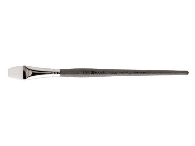 ESCODA PERLA PINSEL WEIß FILAMENT 1432 FLACH NR. 3/4 1