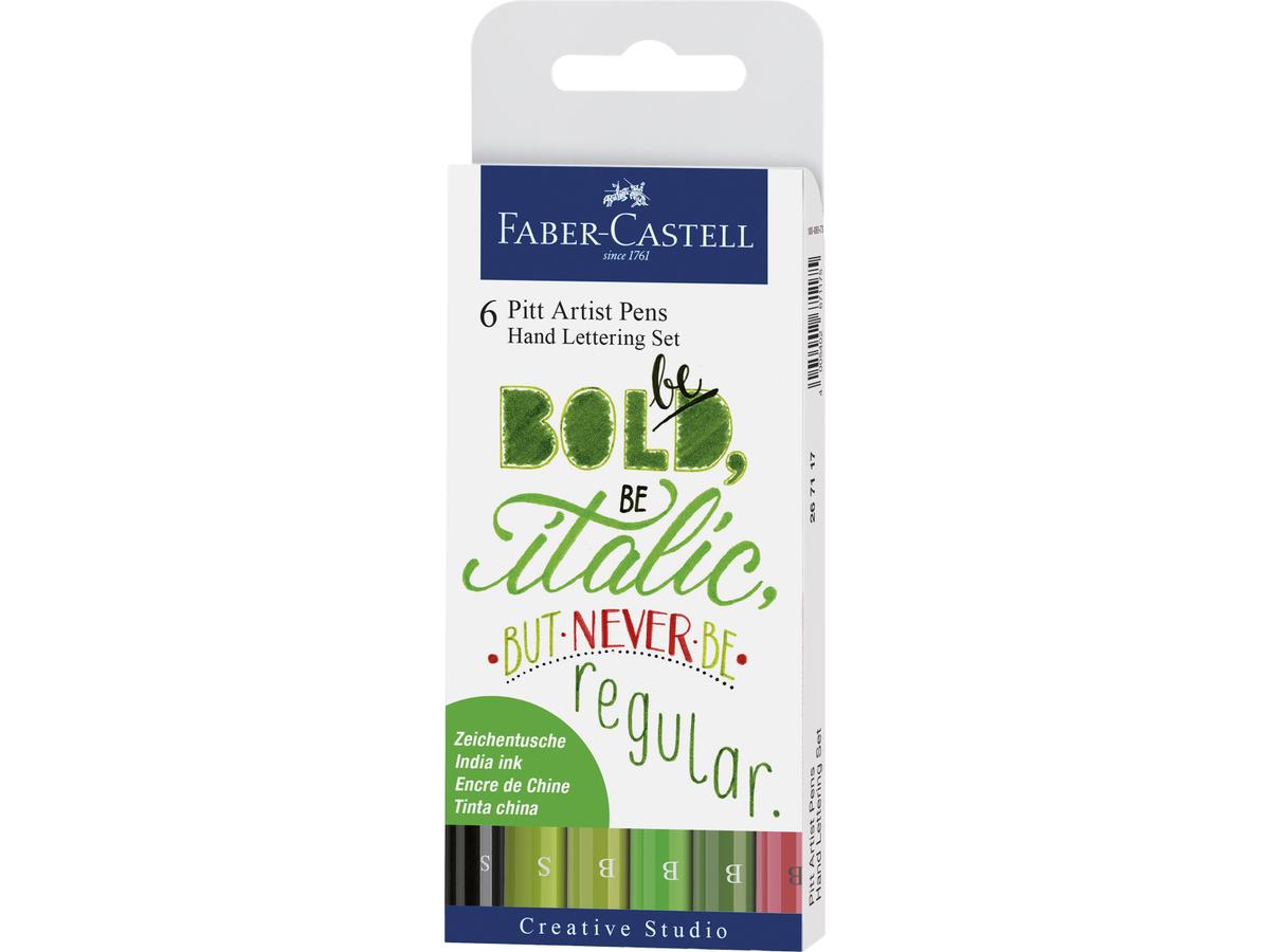 FABER-CASTELL PITT ARTIST PEN HANDLETTERING 6-TEIL.II 1