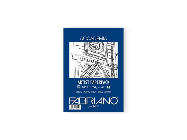 FABRIANO ACCADEMIA 100 BLATT ZEICHENPAPIER A4 200GRAM 1