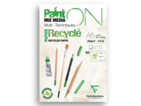 CLAIREFONTAINE PAINT-ON RECYCLED BLOCK A6 250GRAMM 15 BLATT